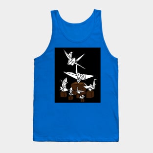 Origami Foldable Paper Art Tank Top